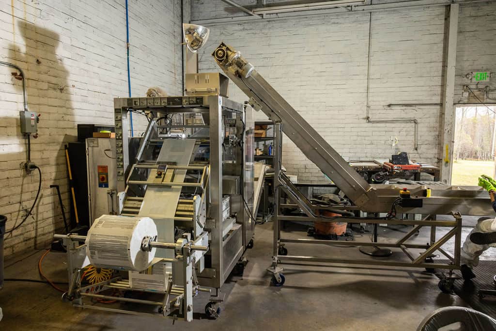 Delta Performance Products' manufacturing automated bagging machine